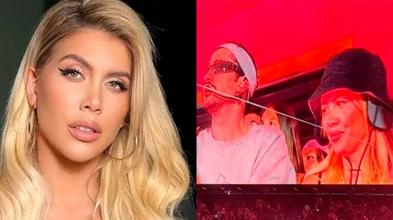 Video: así fue el momento en que Bad Bunny ignoró a Wanda Nara en su casita en pleno show