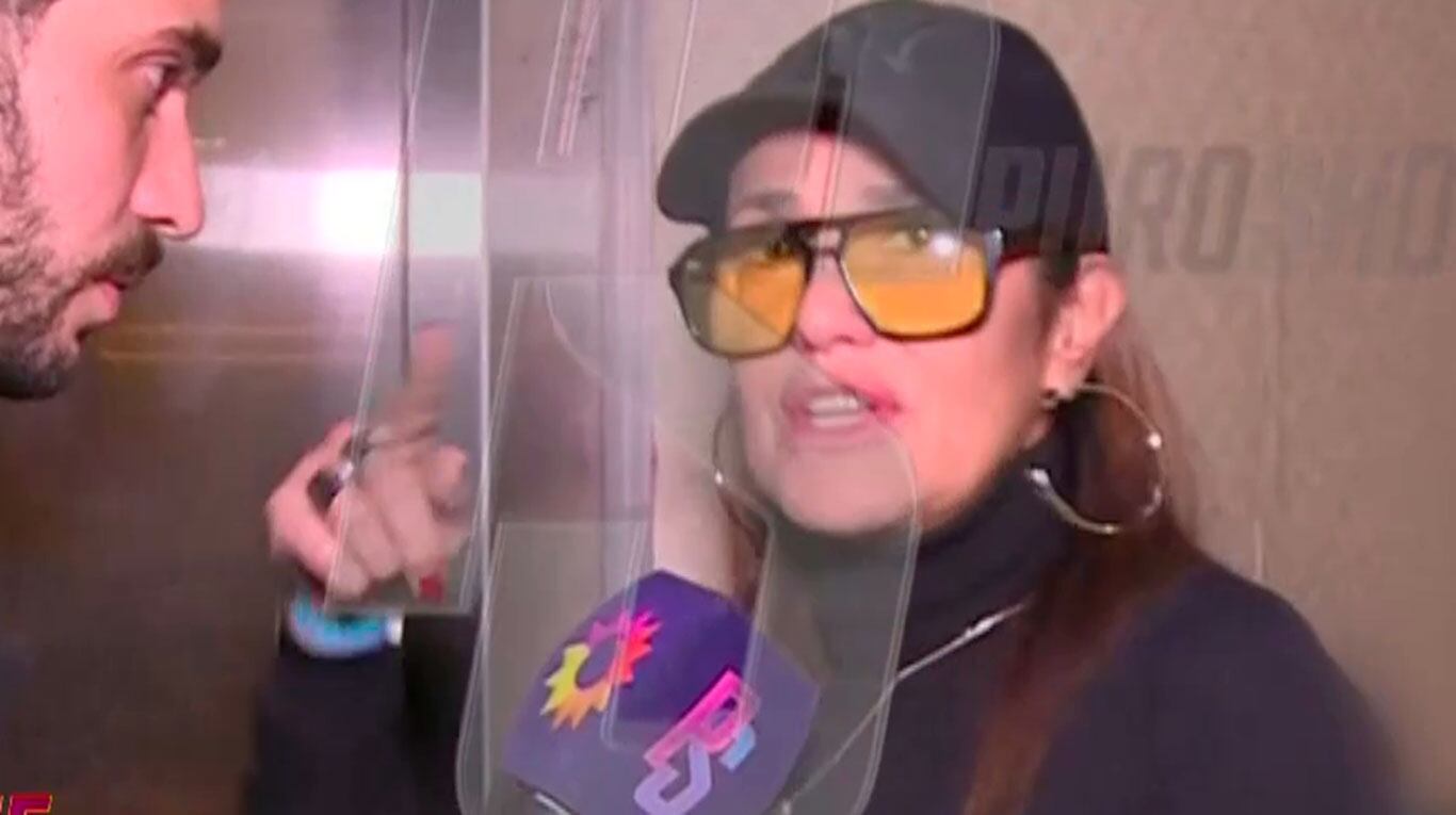 María Fernanda Callejón insultó a los gritos a la prensa ante su hija