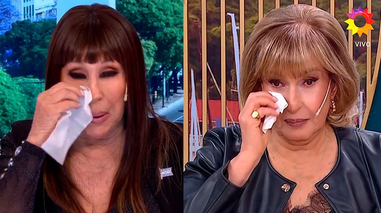 La frase de Moria Casán que hizo llorar a Georgina Barbarossa en vivo: “Nunca te dejé de querer”