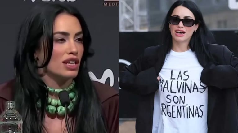 Lali Espósito habló de la remera de Malvinas que lució en San Sebastián: “No me gusta subestimar...”