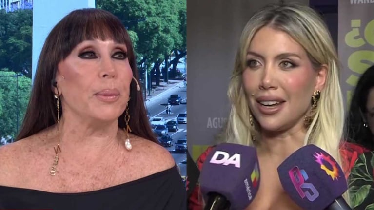 Moria Casán comparó a Wanda Nara con Al Pacino: “Engordó 10 kilos para después adelgazar y estar divina en el estreno”