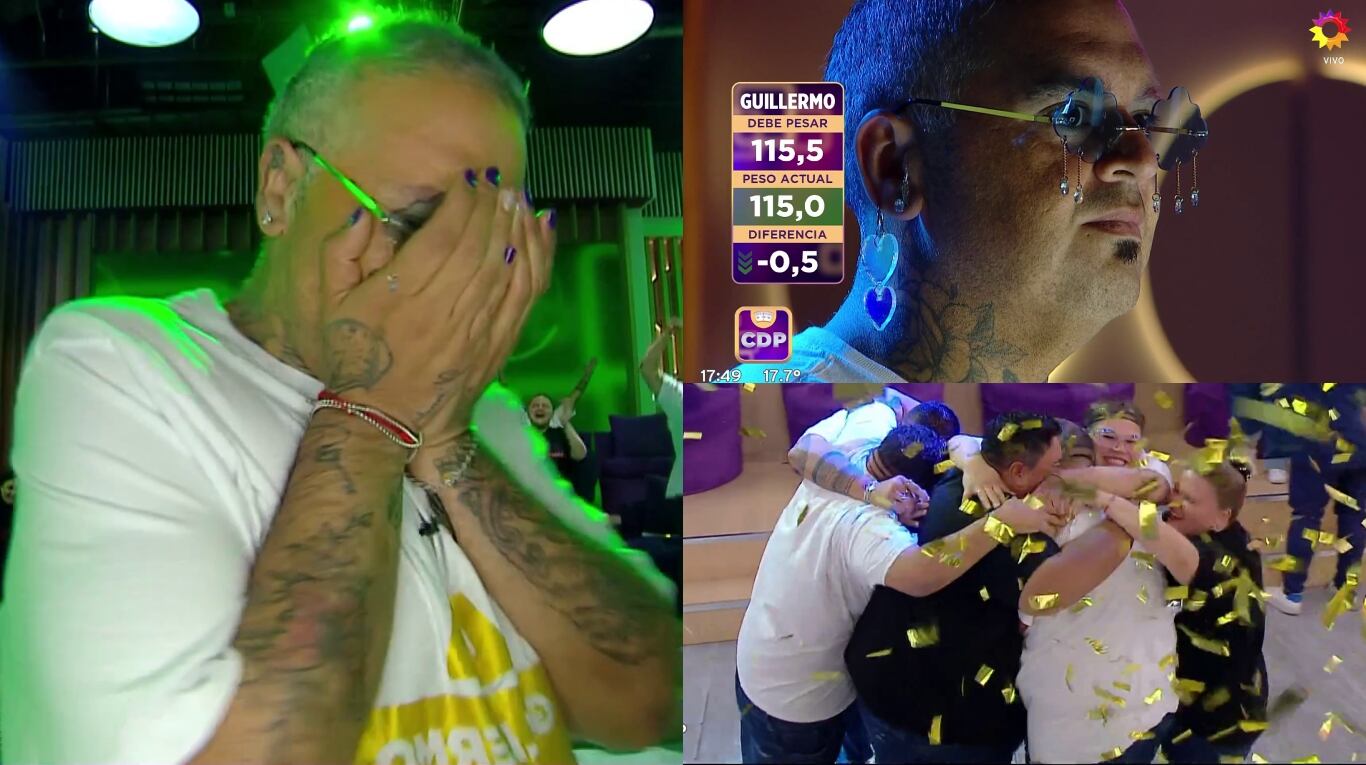 El llanto de Guillermo tras llegar al alta en Cuestión de Peso