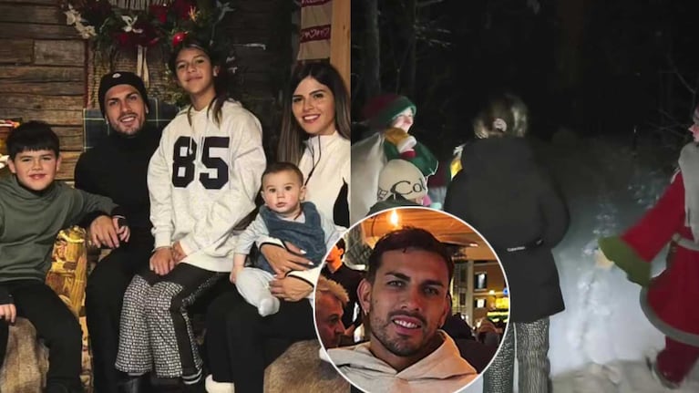 Leandro Paredes y su familia visitaron a Papá Noel, pasaron por Roma y encendieron las alarmas en Boca