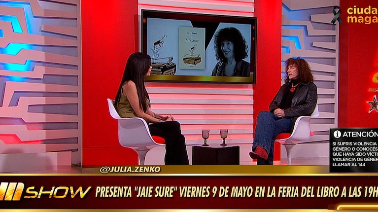 Julia Zenko presenta su libro y relata la dura niñez que atravesó por un abuso