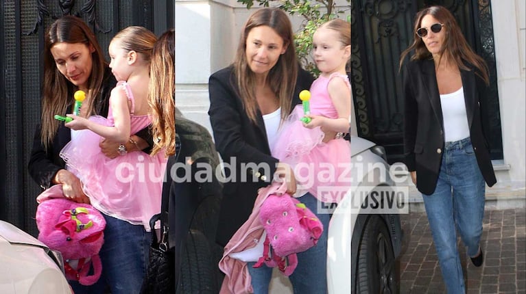 Pampita volvió a su casa con su hija Ana y explicó por qué no piensa mudarse de barrio