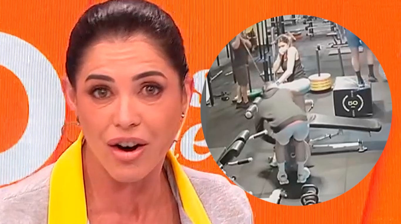 Pamela David le dio una tremenda patada a su entrenador en sus partes íntimas: el video del momento