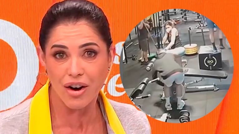 Pamela David le dio una tremenda patada a su entrenador en sus partes íntimas: el video
