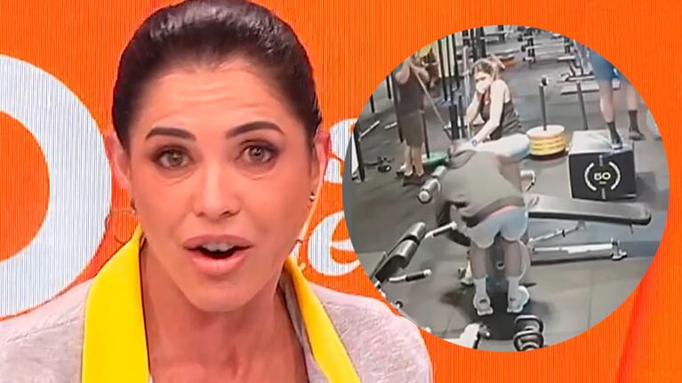 Pamela David le dio una tremenda patada a su entrenador en sus partes íntimas: el video