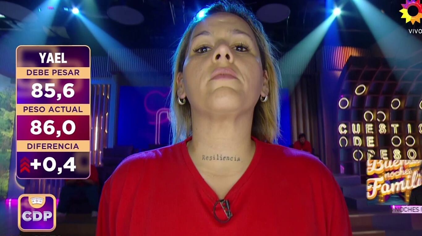 La angustia de Yael tras quedar eliminada de Cuetión de Peso