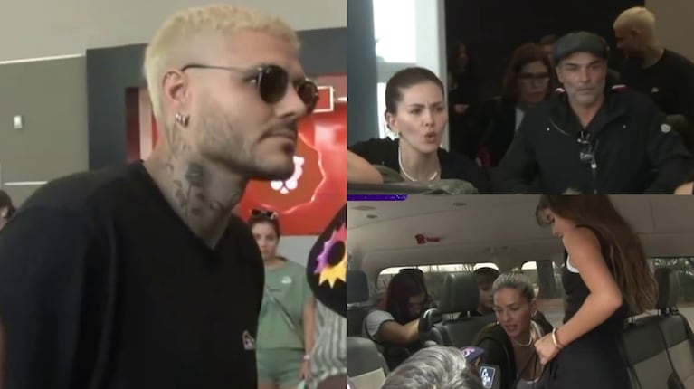 Así fue la llegada de Mauro Icardi y la China Suárez a la Argentina para reencontrarse con sus hijas: video