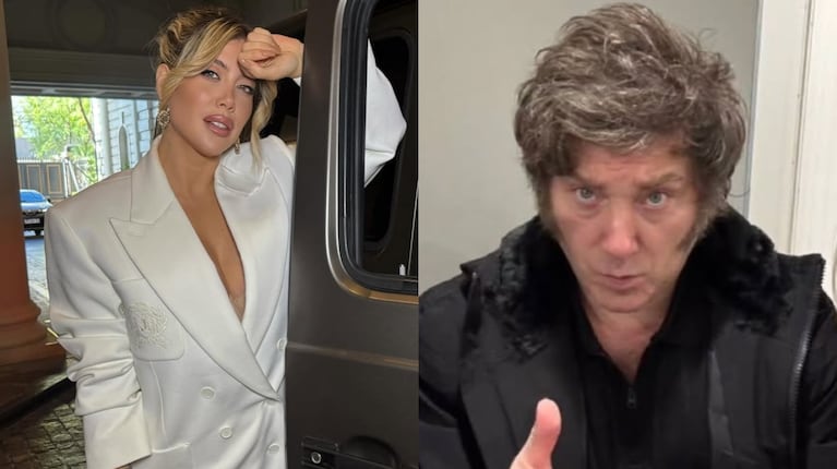El insólito pedido de Wanda Nara a Javier Milei