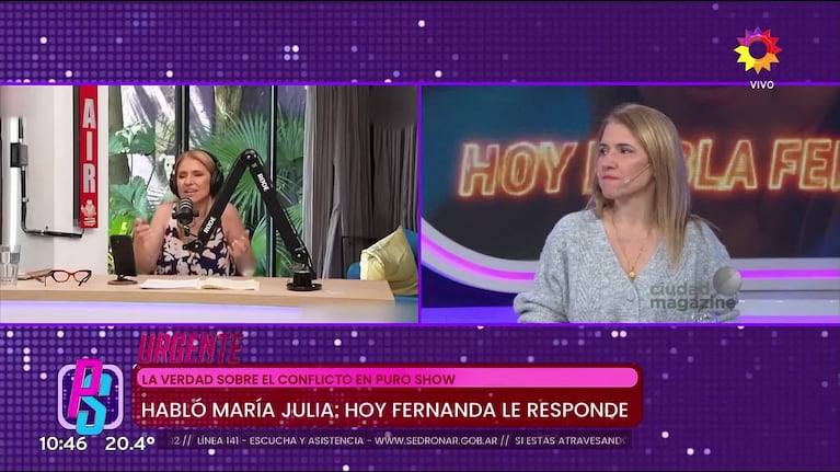 Fernanda Iglesias rompió el silencio tras su fuerte pelea con María Julia Oliván: “Tengo un testigo”