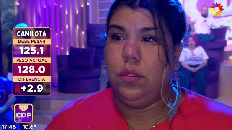 El desconsolado llanto de Camilota tras quedar eliminada de Cuestión de Peso: “No estoy pasando un buen momento”