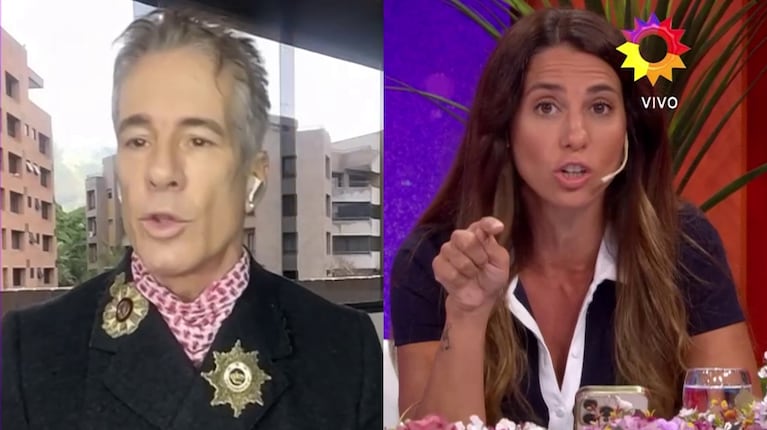 Cinthia Fernández explotó en vivo, interrumpió una nota con Fernando Carrillo y lo destrozó