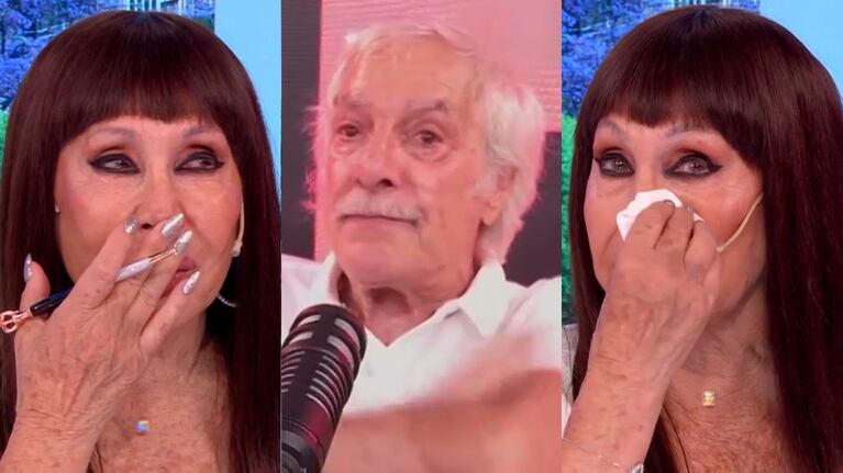 Moria Casán lloró tras escuchar la dura confesión del Pato Galmarini: “Es terrible para un hombre”
