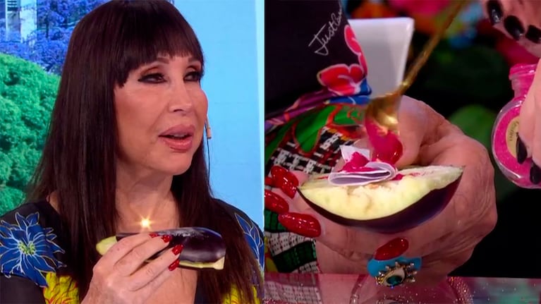 Moria Casán mostró cómo limpiar las energías de la casa con el ritual de la berenjena