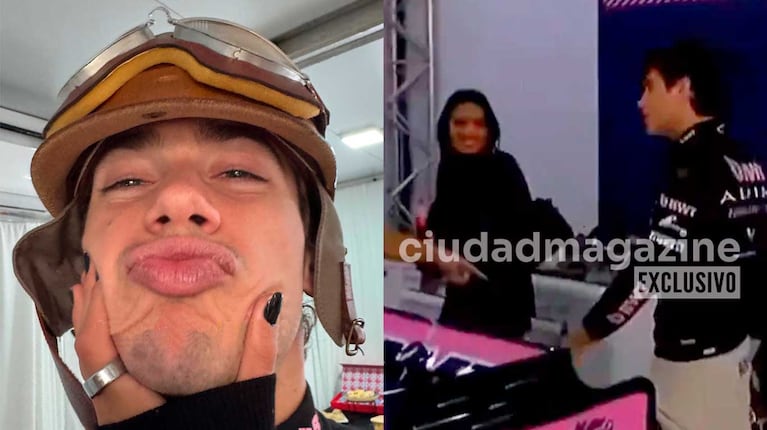 Maia Reficco y Franco Colapinto confirmaron su romance en el show de Fórmula 1: todas las fotos