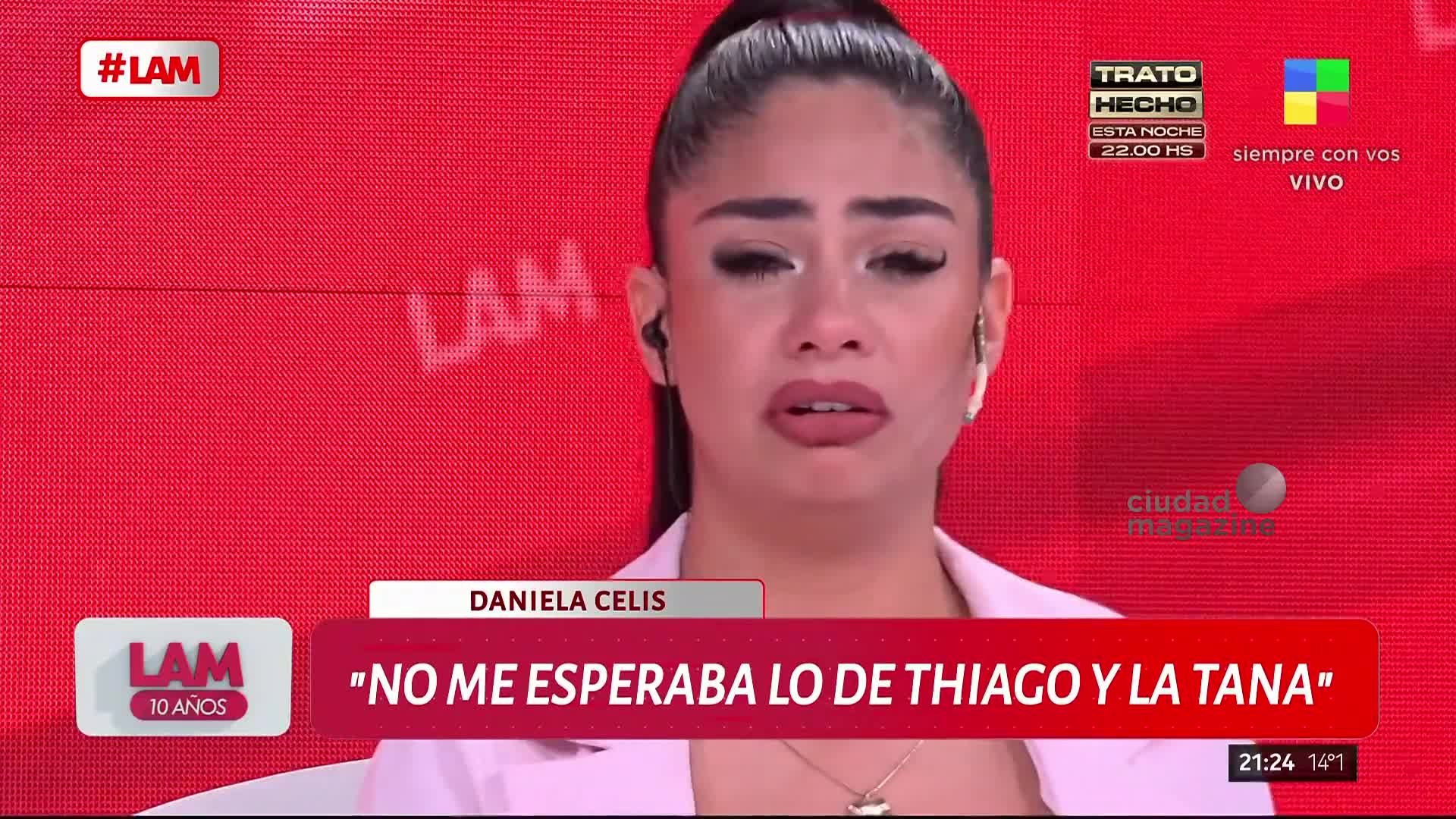 Katia “La Tana” habló de su vínculo con Thiago e hizo estallar en llanto a Daniela Celis