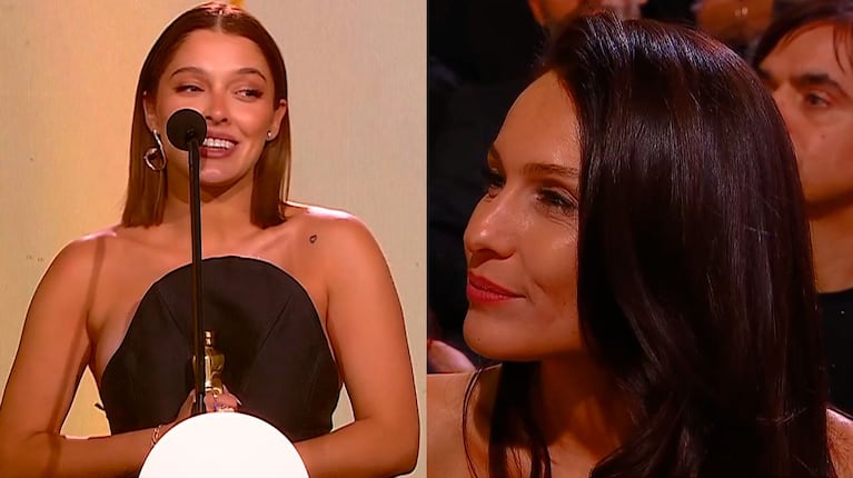 El gesto de Pampita que sorprendió cuando La Reini le ganó el Martín Fierro de la Moda: qué hizo en pleno vivo