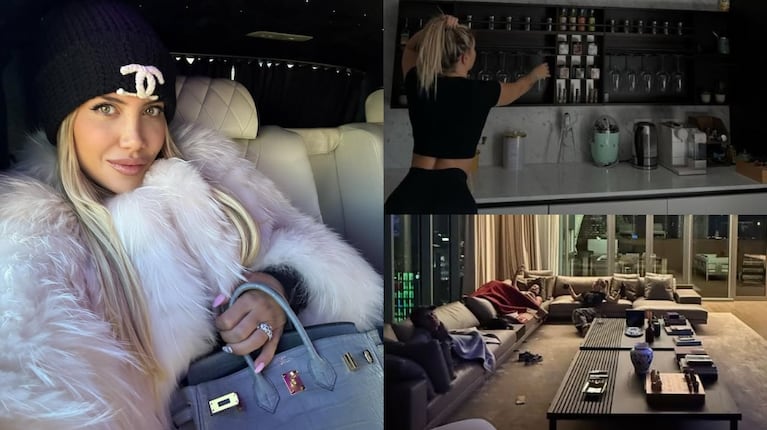 Wanda Nara mostró su lujosa mansión en Milán
