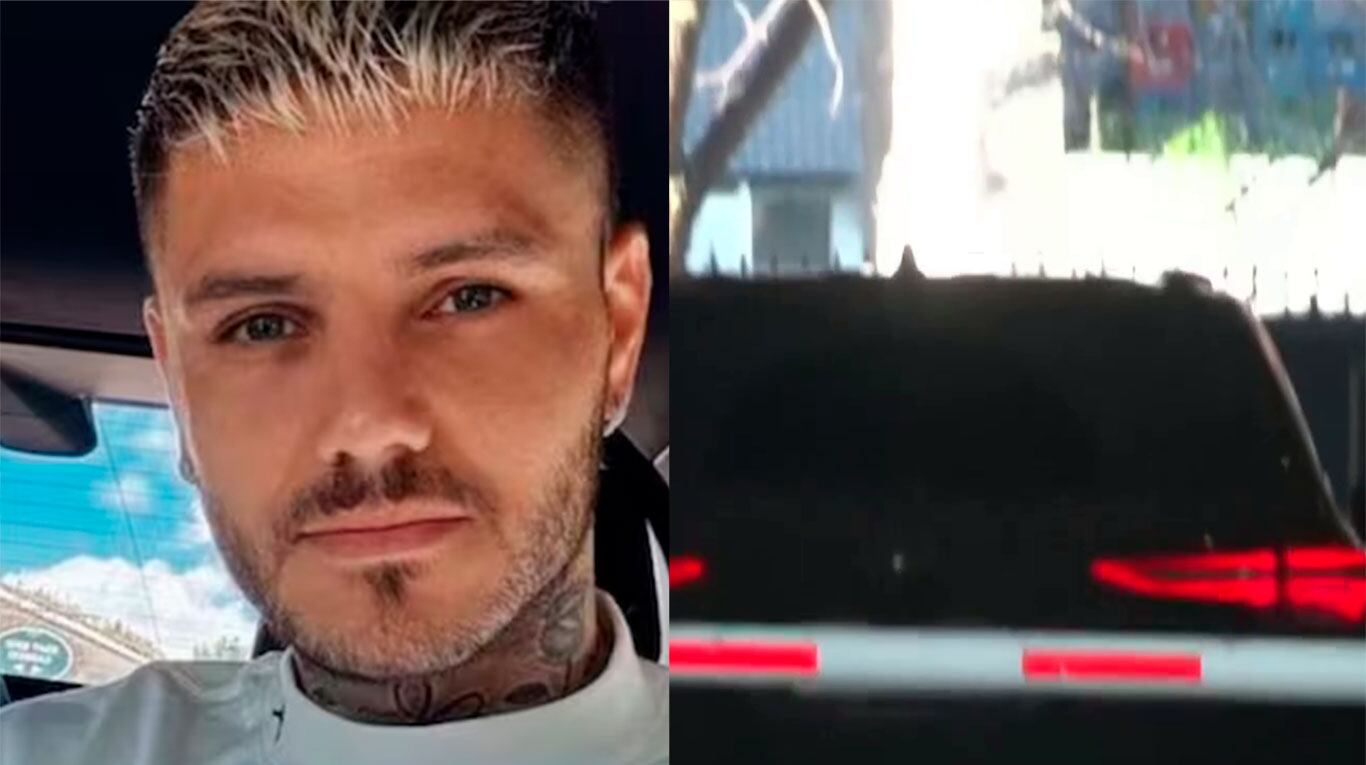 Así llegaba Mauro Icardi al Chateau Libertador para retirar a sus hijas