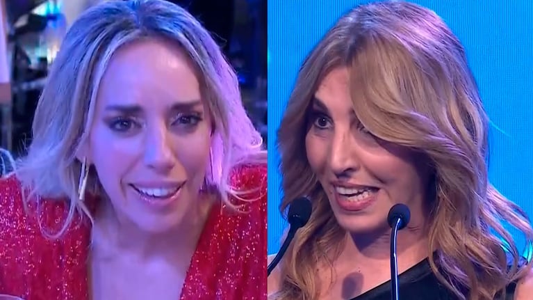 Los polémicos gestos de Tamara Pettinato cuando Karina Iavícoli ganó el Martín Fierro