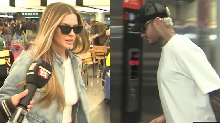 Así fue la polémica llegada de la China Suárez y Mauro Icardi a la Argentina: apuro, silencio y ninguna respuesta sobre Wanda Nara