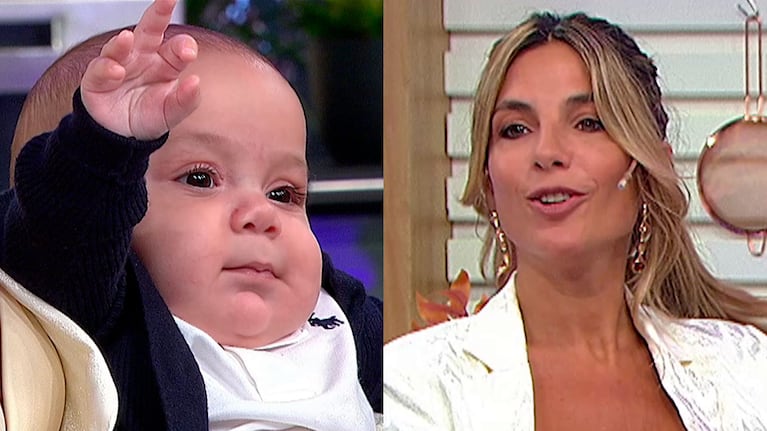 María Belén Ludueña presentó a Vito en el programa de Flavia Palmiero: “Me costó la decisión de ser madre”