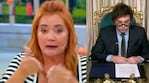 Video: Nancy Pazos insultó en vivo a Javier Milei