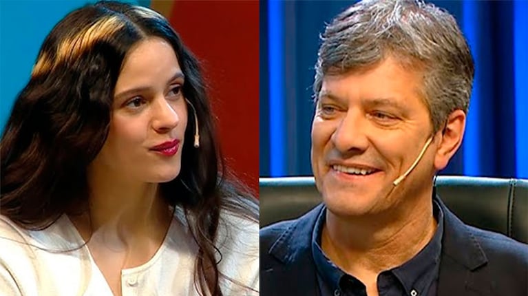 El divertido cruce entre Rosalía y el productor de Mario Pergolini: risas, regalos y un “flechazo” en vivo