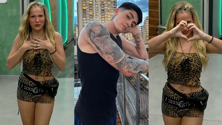El romántico mensaje que Luchi le mandó a Lauty Gram en plena gala de Gran Hermano: “Para mi amor...”