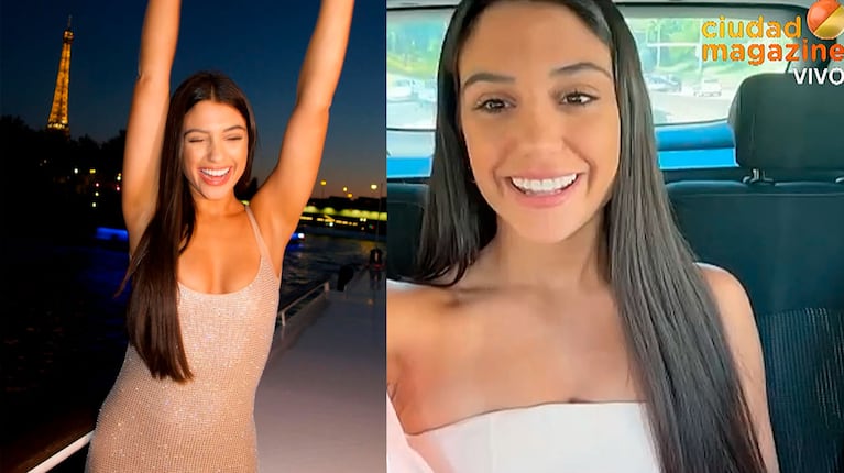 Rosina Beltrán salió al aire desde París y dio detalles de su mega viaje: “Estoy feliz”