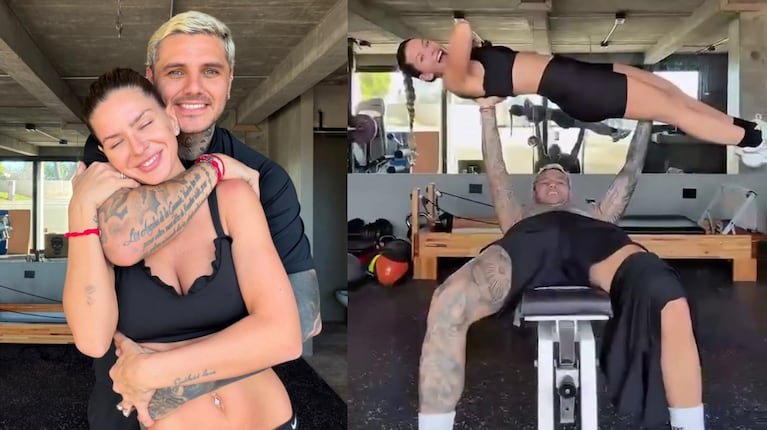 Mauro Icardi y la China Suárez, inseparables en medio del escándalo con Wanda Nara: entrenamiento a pura complicidad y amor