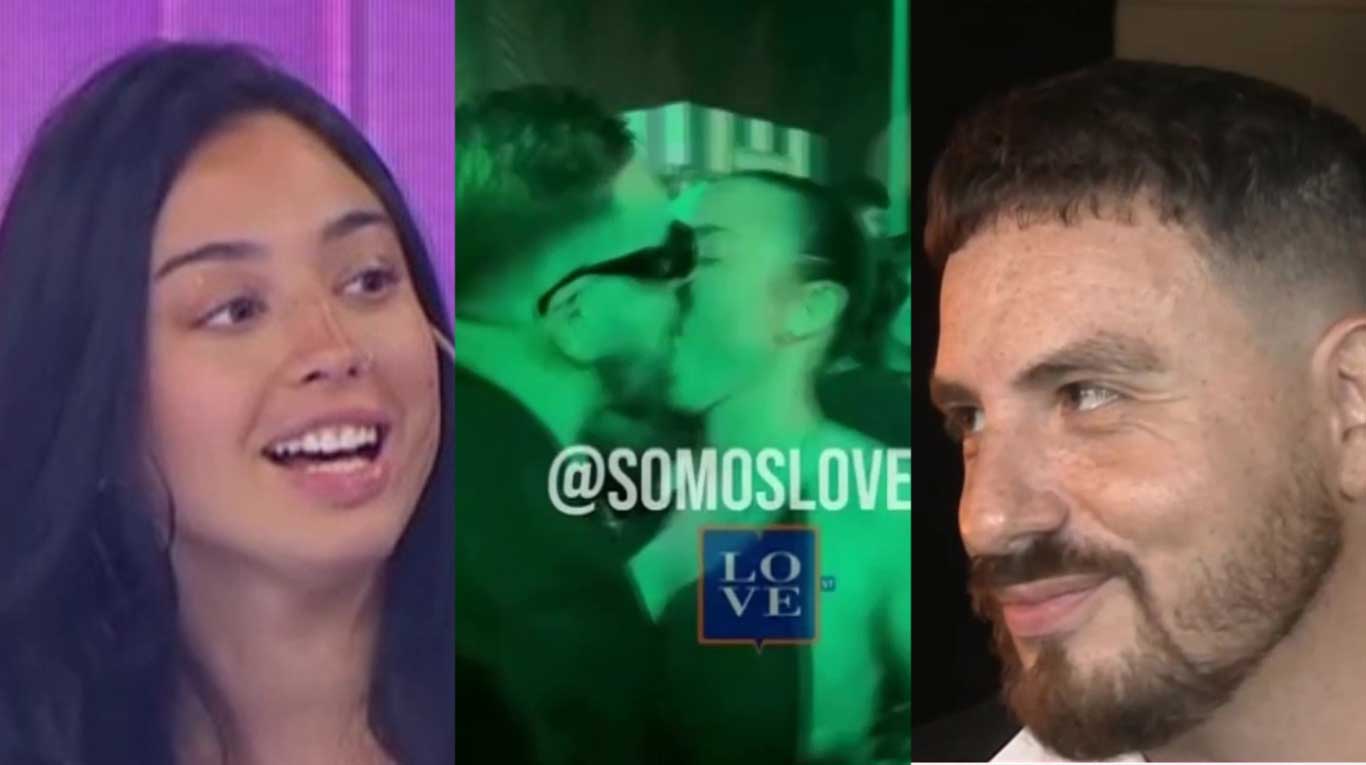 El beso de Juli Roque y Fede Bal tras los Martín Fierro que se volvió viral