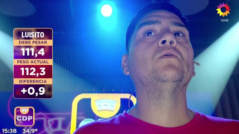 Por qué Luisito fue eliminado de Cuestión de Peso: “Mi cuerpo no da más de bajar”