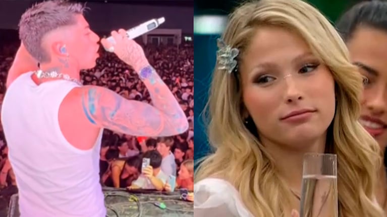 El sorpresivo gesto de Lauty Gram en pleno show, tras el ingreso de su novia a Gran Hermano