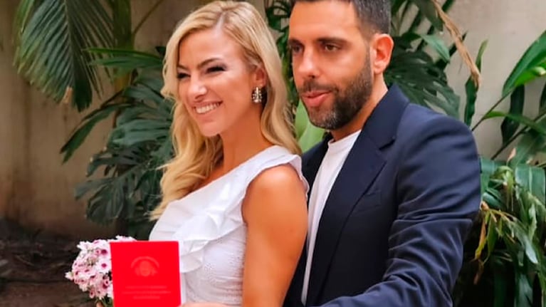 Las fotos del casamiento por civil de Ailén Bechara y Agustín Jiménez
