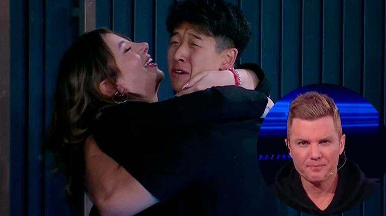 Entraron los familiares a Gran Hermano y Del Moro reaccionó al ver el reencuentro de Martín Ku y su novia