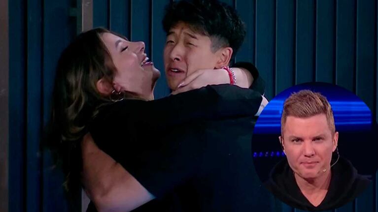 Entraron los familiares a Gran Hermano y Del Moro reaccionó al ver el reencuentro de Martín Ku y su novia