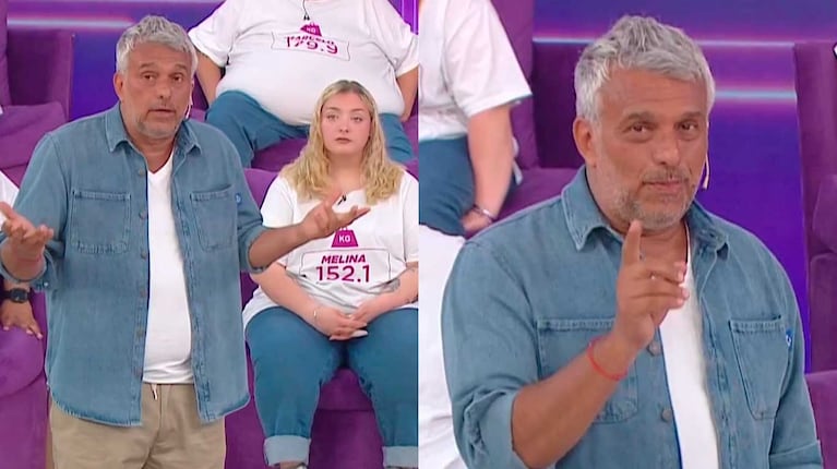 Mario Massaccesi explotó en vivo contra los participantes de Cuestión de Peso: “Respeto”