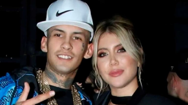 Viralizaron las fotos de Wanda Nara a los besos con L-Gante en Luján tras la llegada de Icardi al país