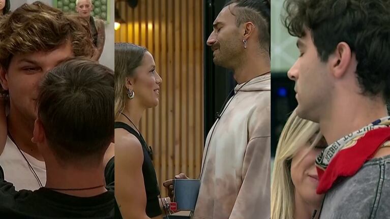 Emma, Licha y Nico se sorprendieron al ver a sus seres queridos en Gran Hermano