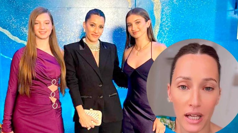 Qué dijo Mica Viciconte de su foto con las hijas de Nicole Neumann en los Martín Fierro