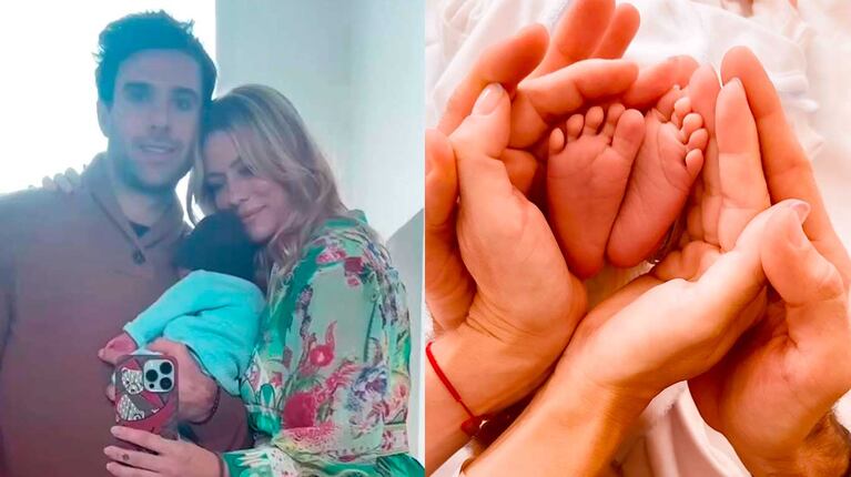 Nicole Neumann mostró cómo fue el primer baño de su bebé Cruz