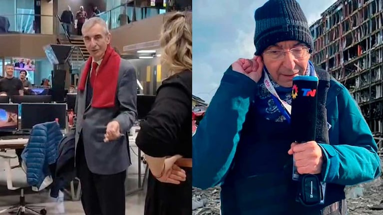 El emotivo regreso de Nelson Castro a la redacción de Telenoche tras su cobertura del conflicto en Gaza