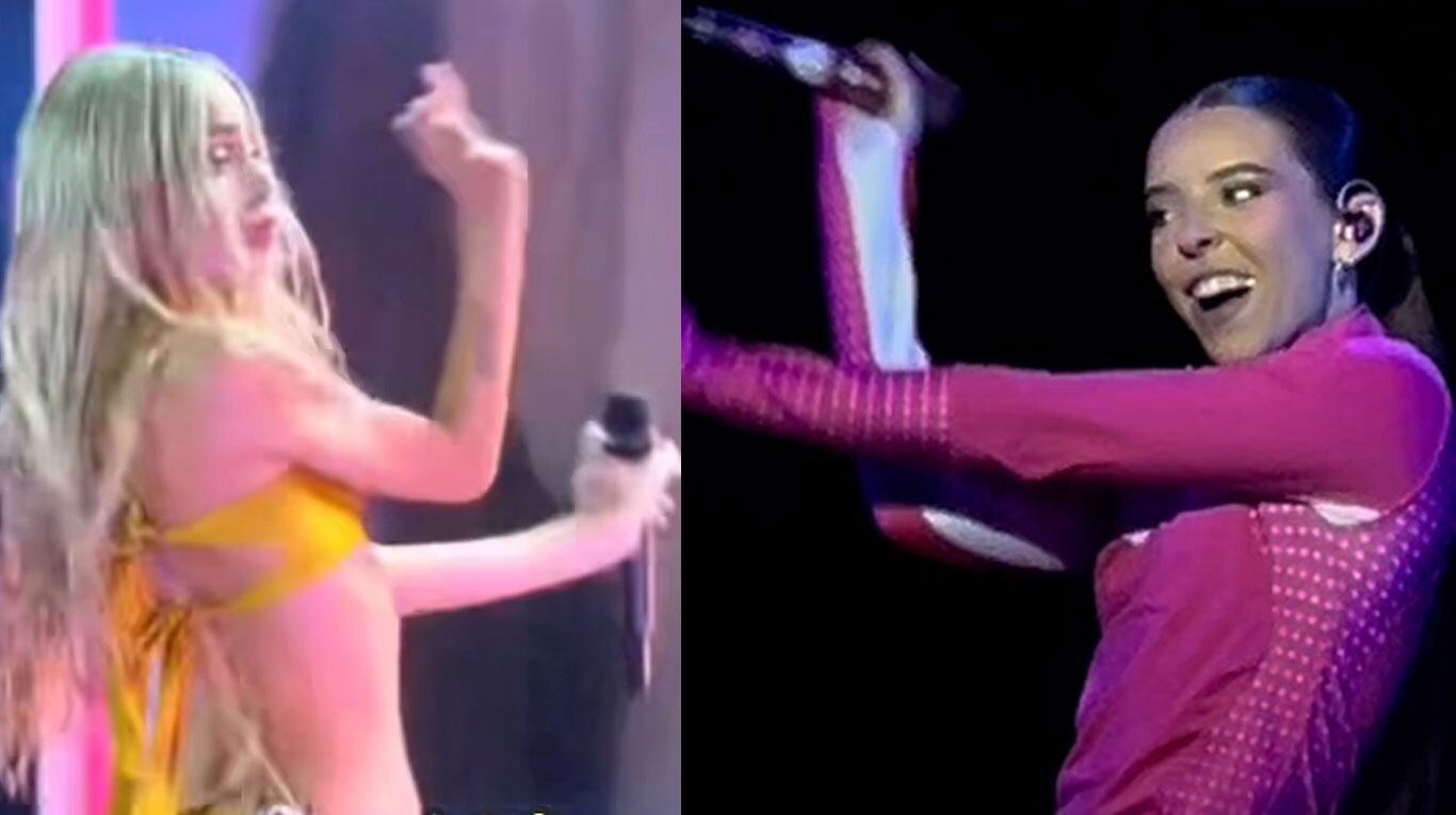 El pícaro guiño de Young Miko a Tini Stoessel en un show: el video