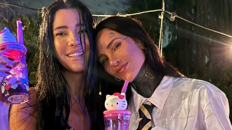 Así fue la curiosa despedida de soltera de Cande Tinelli: temática Hello Kitty, comparsa y karaoke