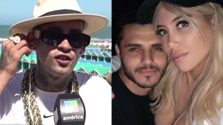 Las chicanas de L-Gante a Mauro Icardi y Wanda Nara cuando le preguntaron por qué no funcionó su romance con la conductora