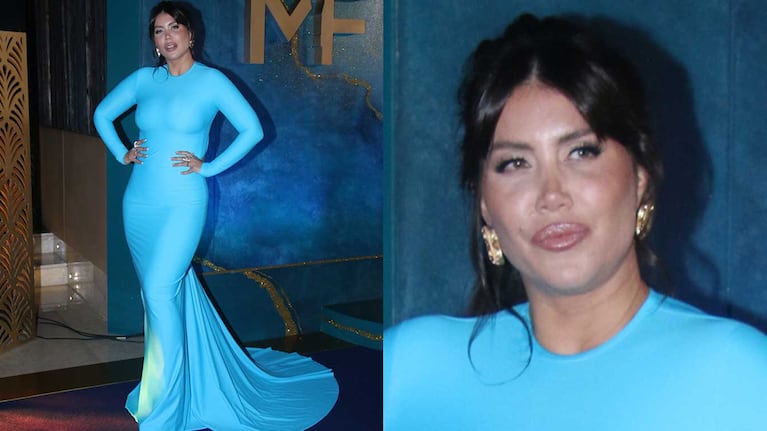 Se supo a qué famosa le copió Wanda Nara el vestido que usó en los Martín Fierro 2024