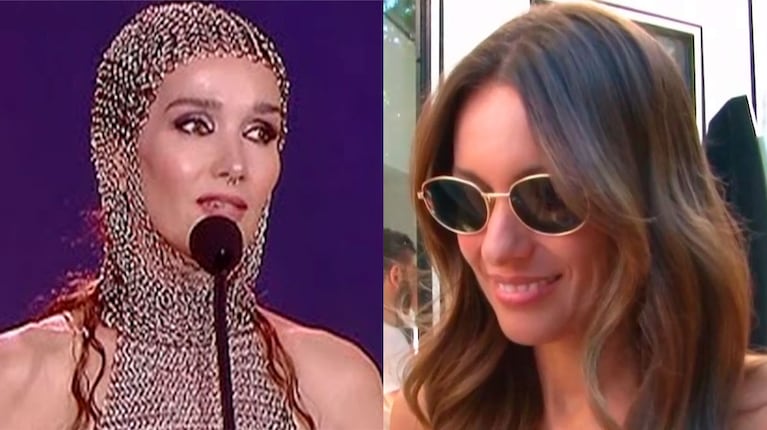 Pampita explicó por qué miró su celular cuando Natalia Oreiro recibió su premio en el Martín Fierro de la Moda